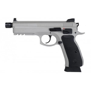 Страйкбольный пистолет KJW CZ75 SP-01 SHADOW GBB, серый, металл, модель SP-01-UGSR.GAS